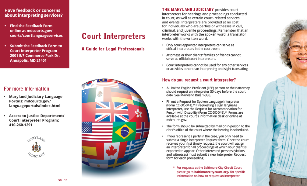 court interpreter guide poster