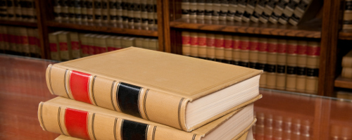 Stock picture of law books