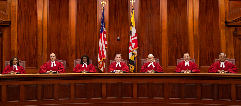 Group Photo of the Justices of the Supreme Court of Maryland