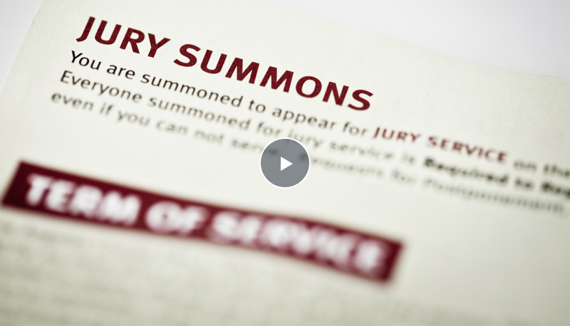 screenshot of jury service video