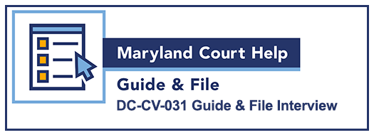 Guide and File logo button for DC-CV-031 interview