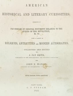 Title Page - American Historical and Literary Curiosities