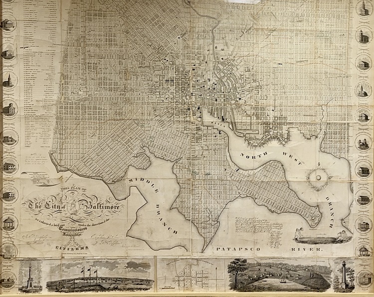 Map of Baltimore 1822