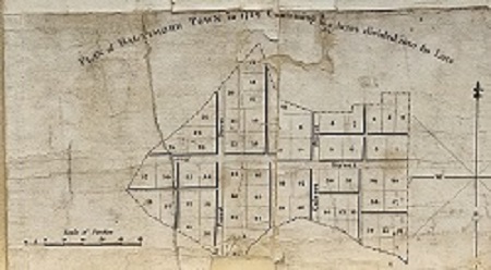 Map insert showing plan of Baltimore Town from 1729