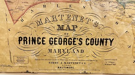 Image of title area of Prince George's County Map