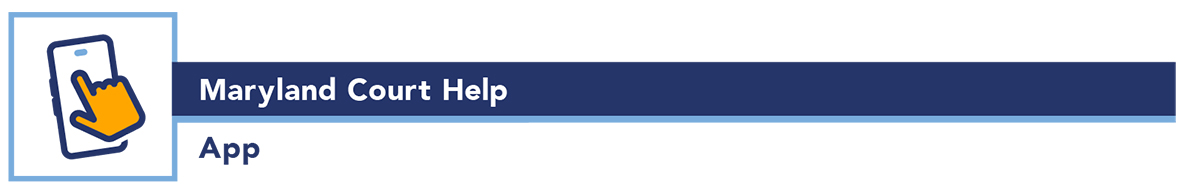 Maryland Court Help App Maryland Court Help App Logo