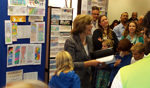 Chief Judge Barbera and Bookmark Contest Reception Attendees 2014