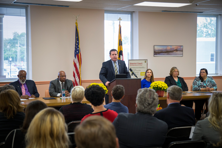 new salisbury courthouse walk-in center opening ceremony